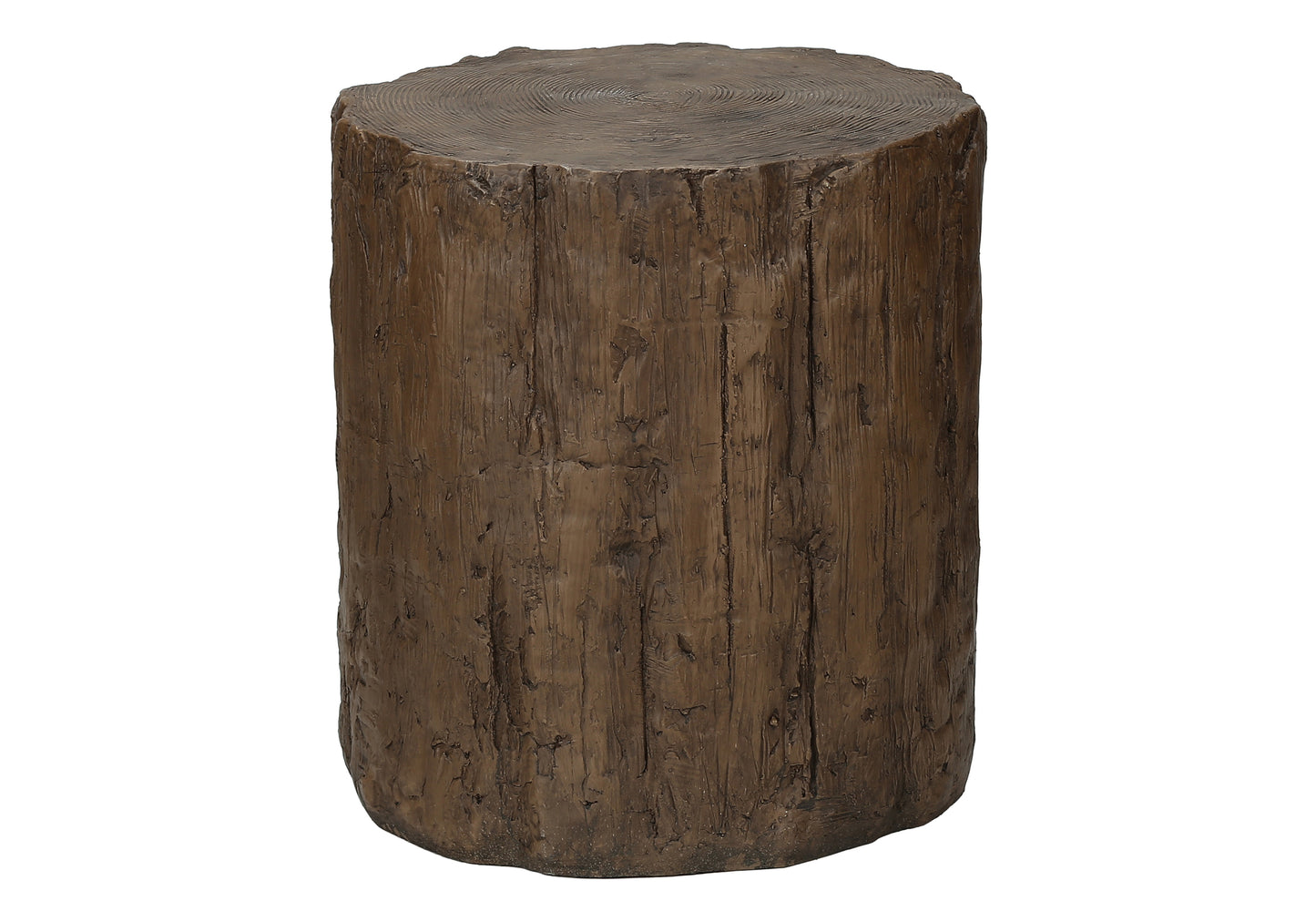 Outdoor Accent Table - 25" Round Magnesium Oxide Walnut