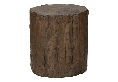 Outdoor Accent Table - 25" Round Magnesium Oxide Walnut