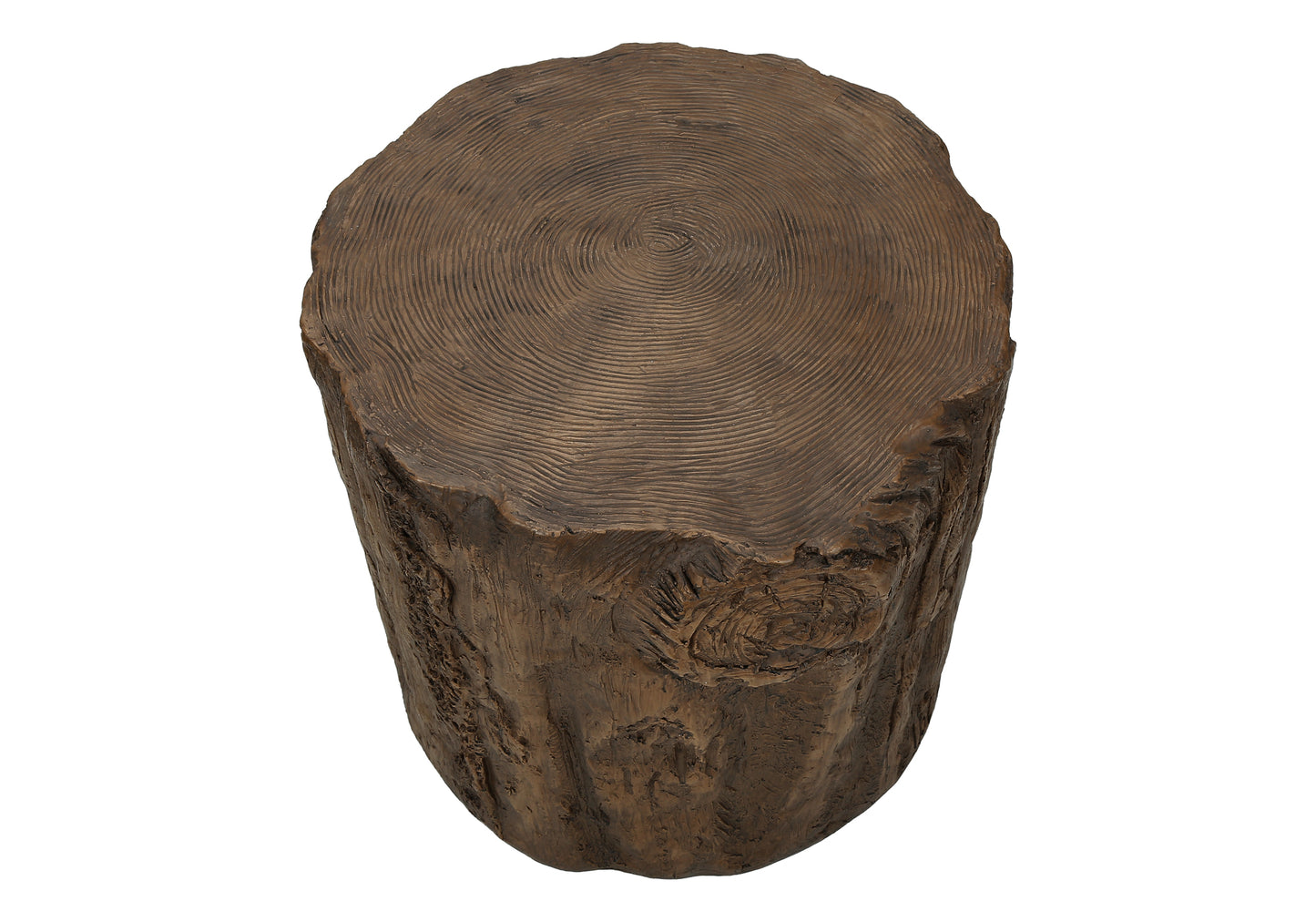 Outdoor Accent Table - 25" Round Magnesium Oxide Walnut
