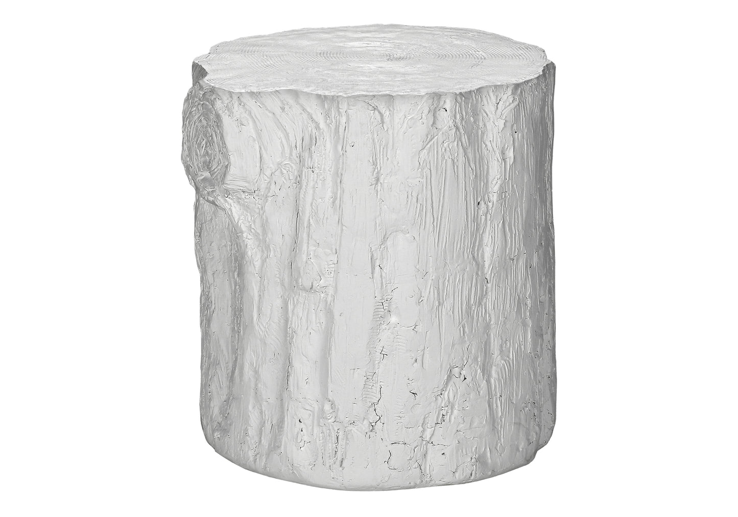 Round Accent Table - 25"h Magnesium Oxide, White Outdoor/Indoor