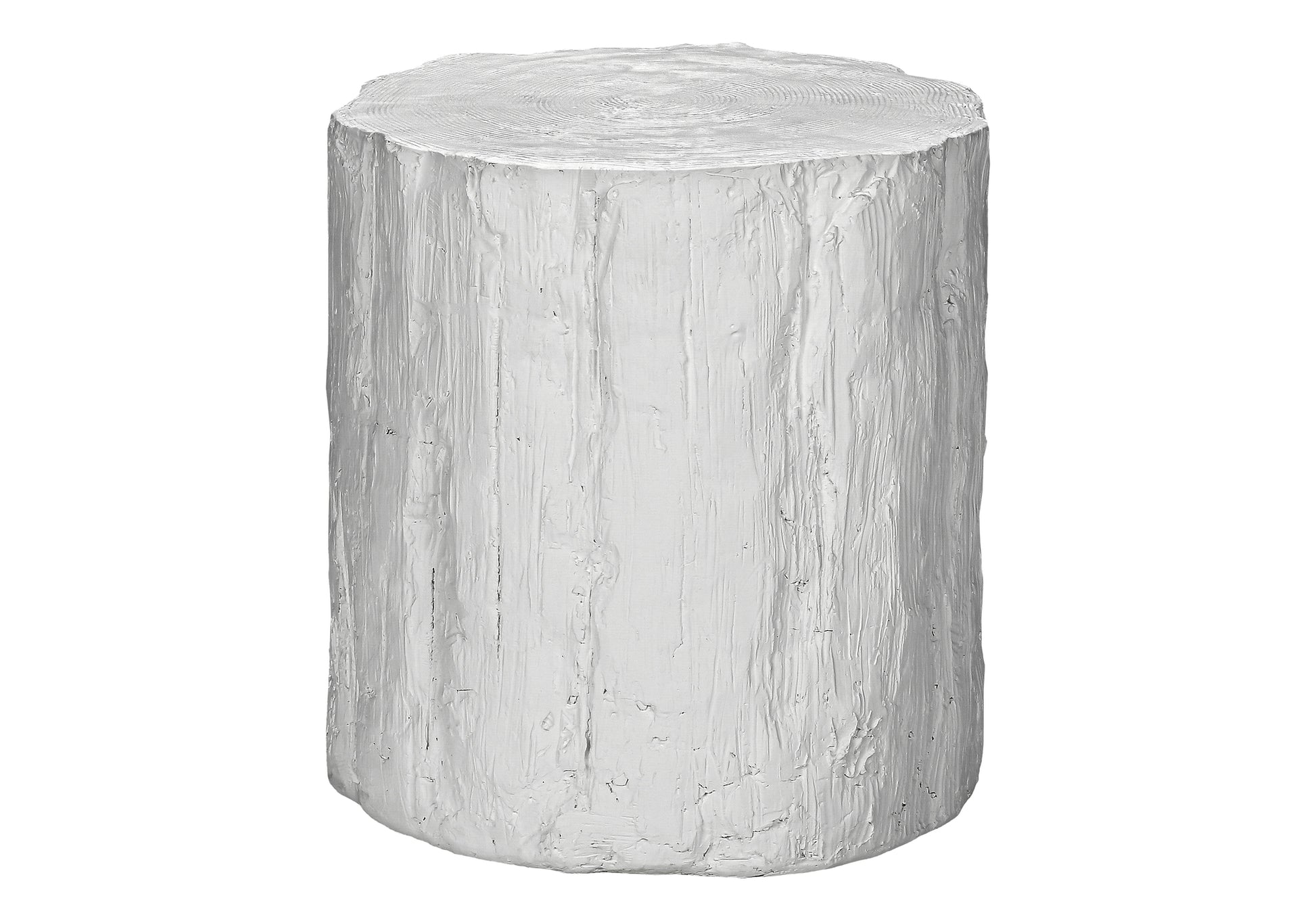 Round Accent Table - 25"h Magnesium Oxide, White Outdoor/Indoor
