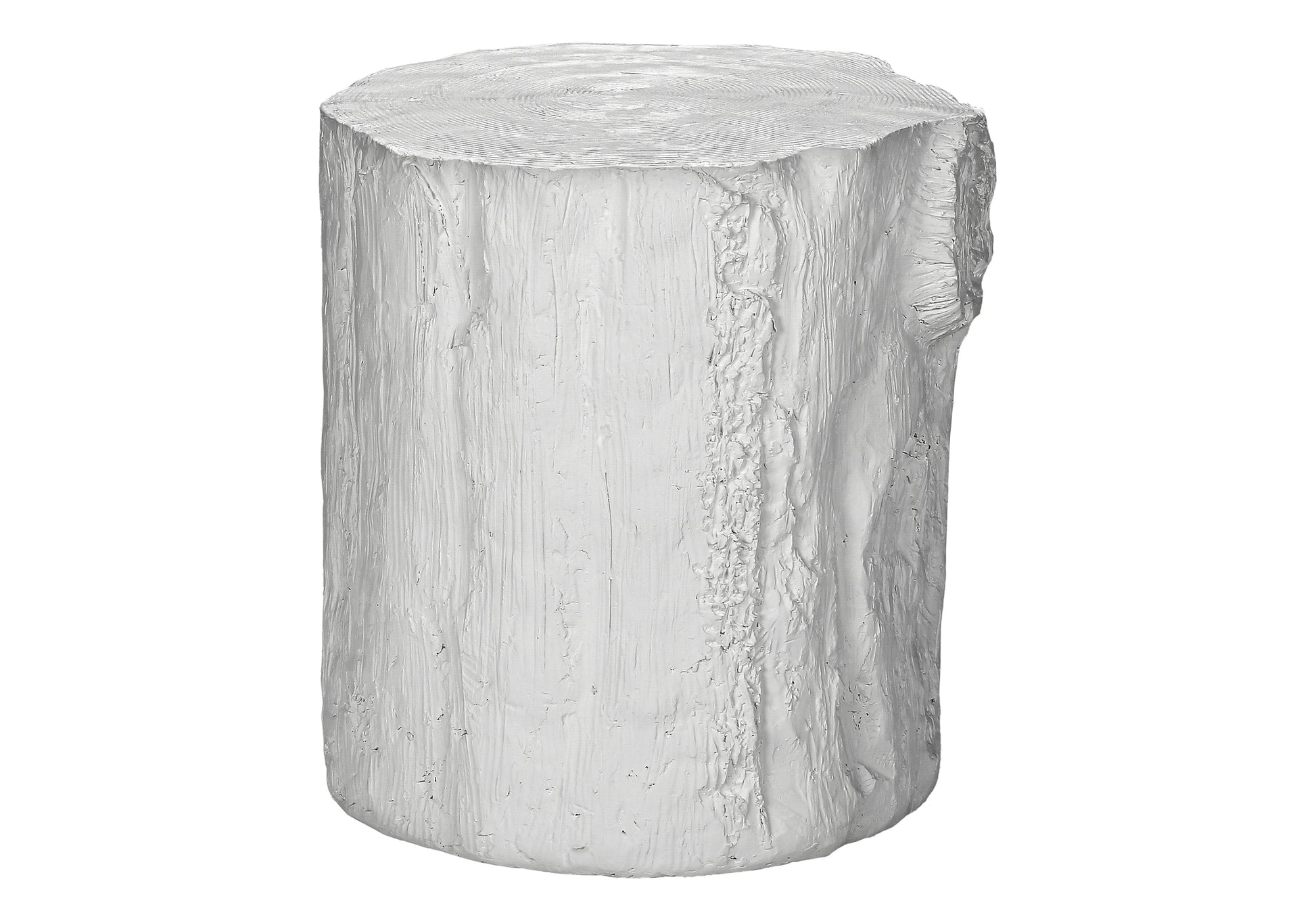 Round Accent Table - 25"h Magnesium Oxide, White Outdoor/Indoor