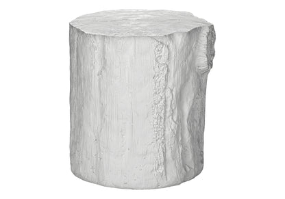 Round Accent Table - 25"h Magnesium Oxide, White Outdoor/Indoor