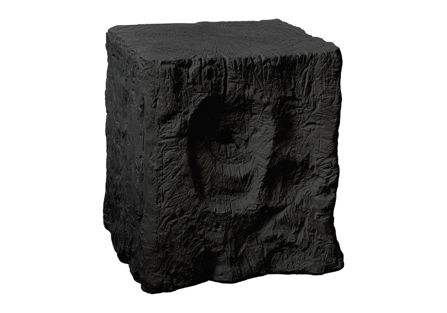 Outdoor Accent Table - 25"h Magnesium Oxide Black