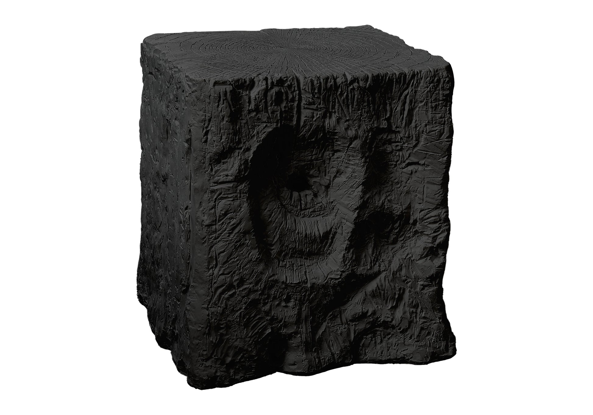 Outdoor Accent Table - 25"h Magnesium Oxide Black