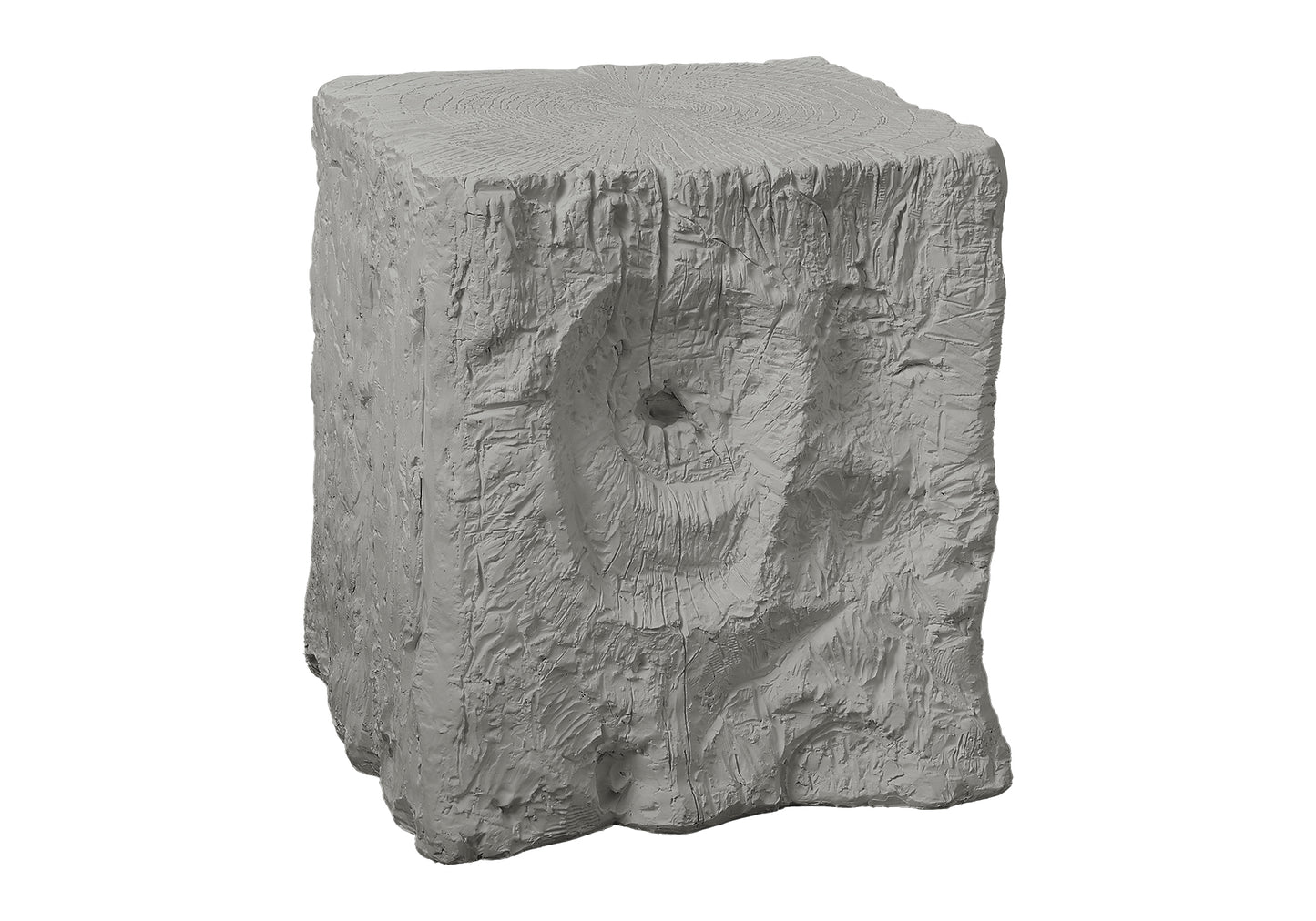Grey Magnesium Oxide Accent Table for Garden or Poolside Use