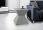 Accent Table, 25"h, Indoor Or Outdoor, Side Table, End, Nightstand, Bedroom, Living Room, Grey, Contemporary, Modern