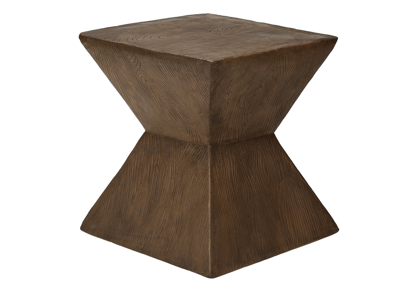 Walnut Accent Table - 25"H Outdoor Side Table