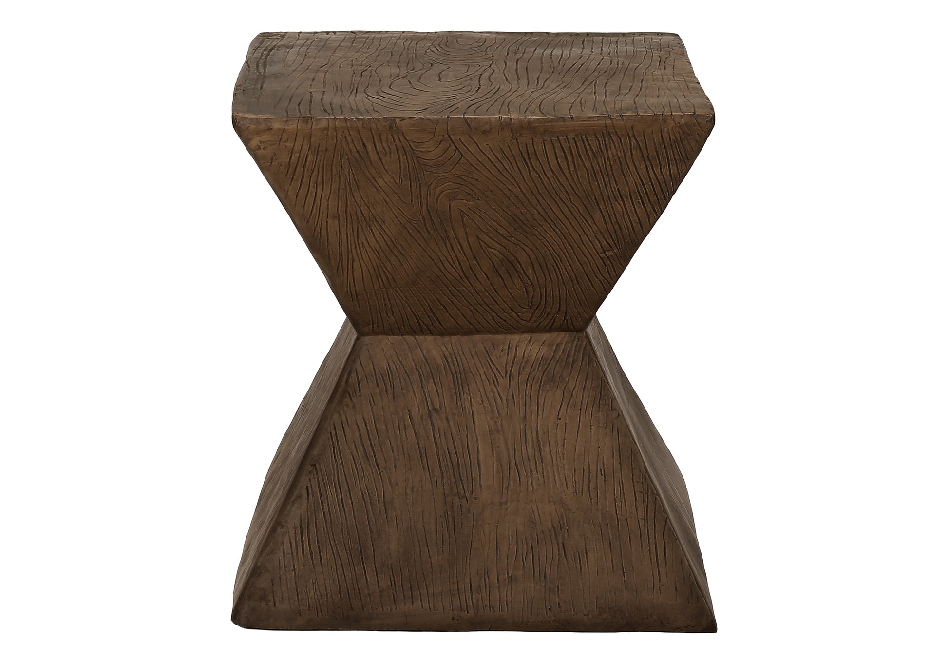 Walnut Accent Table - 25"H Outdoor Side Table