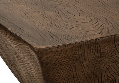Walnut Accent Table - 25"H Outdoor Side Table