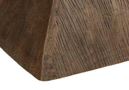 Walnut Accent Table - 25"H Outdoor Side Table