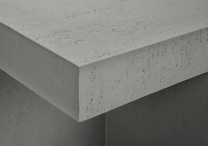 Grey Magnesium Oxide Accent Table - 25"H Outdoor Side Table