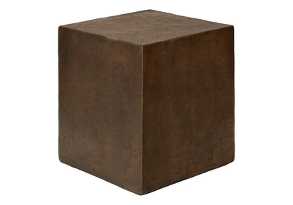 Walnut Accent Table - 25"H Outdoor Side Table
