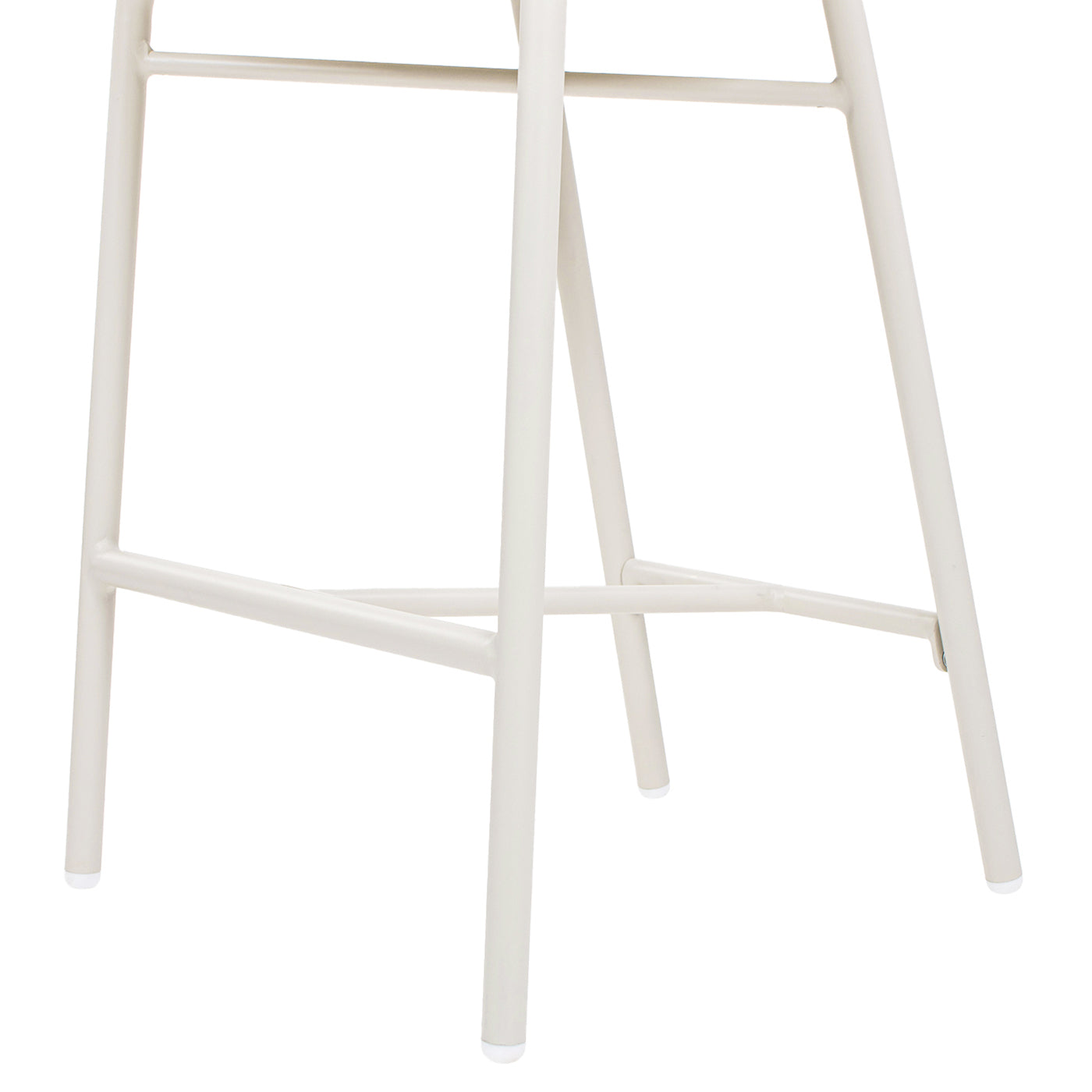 Beige Olefin Bar Stools Set of 2 - 21.5" Wicker Back