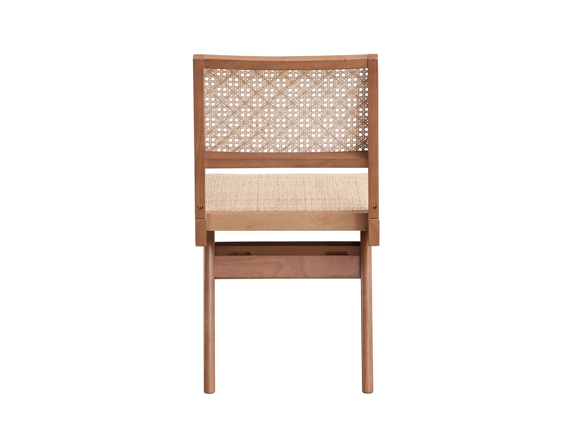 Rattan Side Chairs Set of 2 - Natural Finish Outdoor Seating