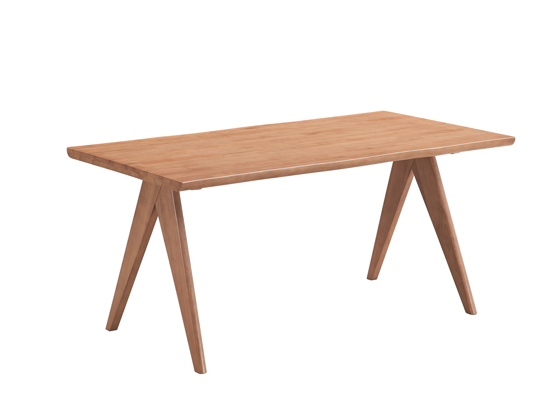 Natural Rattan Garden Dining Set with Synthetic Wood Table