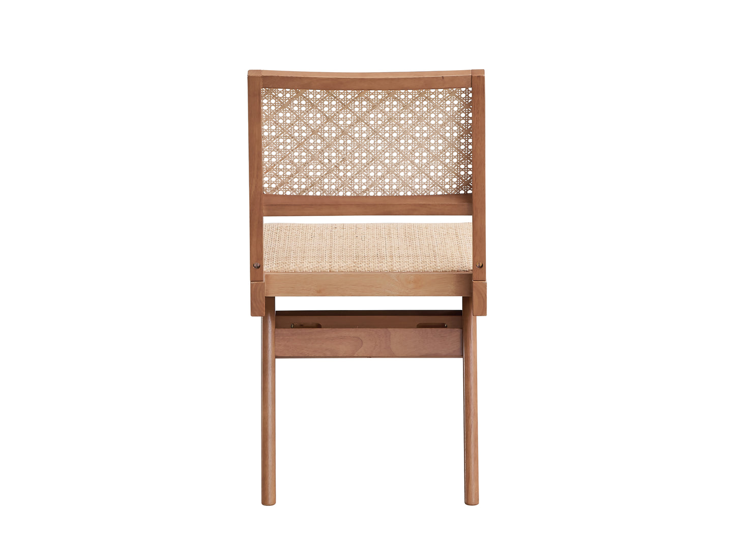 Natural Rattan Garden Dining Set with Synthetic Wood Table