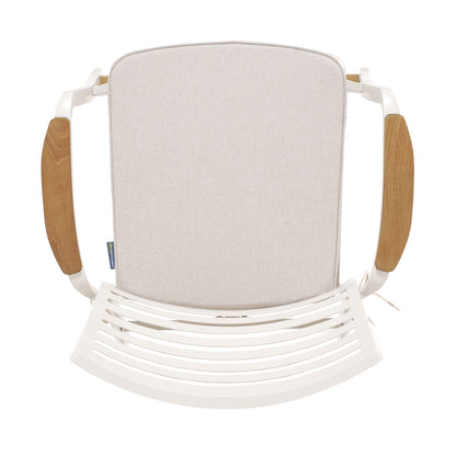 Isora Outdoor Patio Barstool - Brown Fabric & Metal