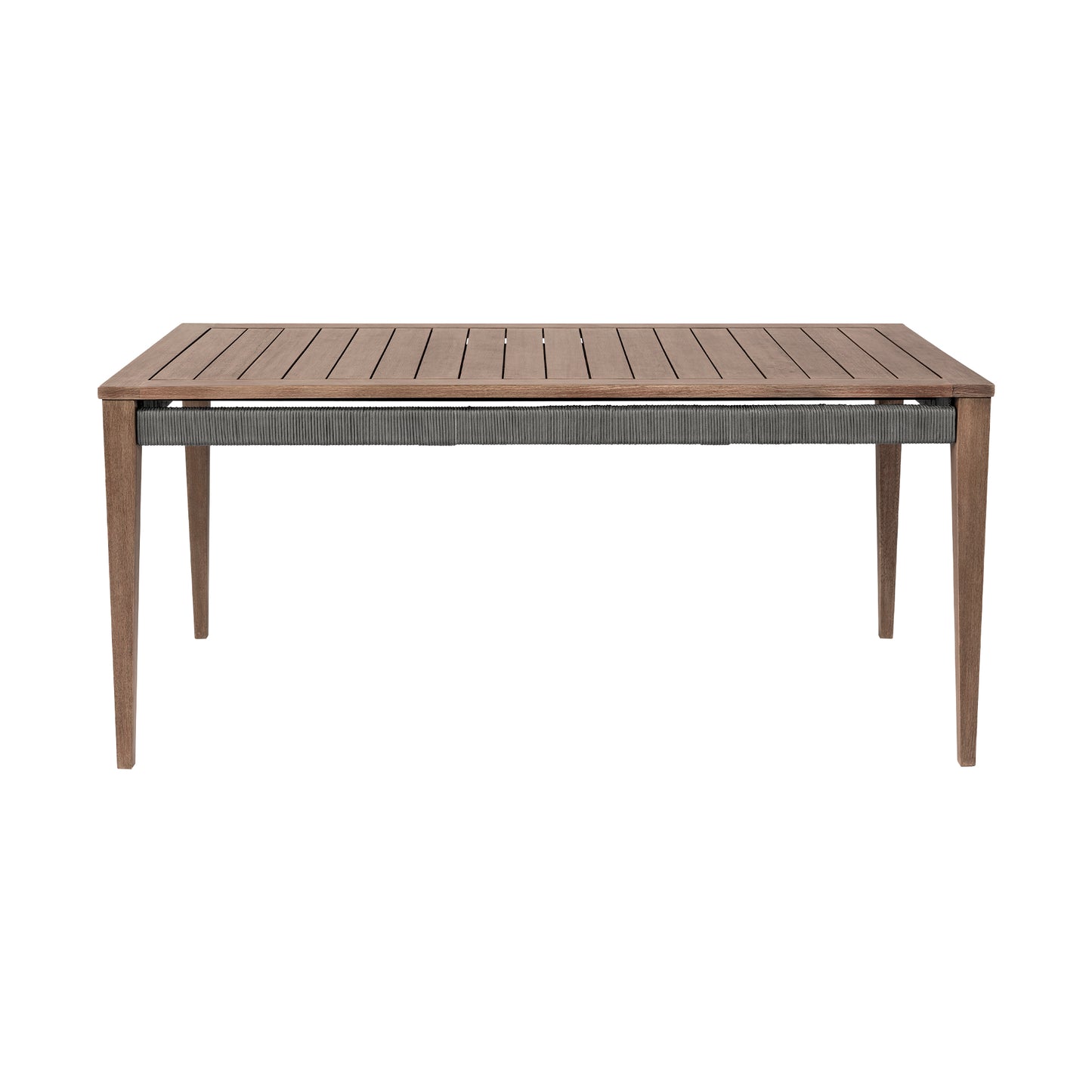 65 inch Eucalyptus Outdoor Dining Table for Garden or Poolside