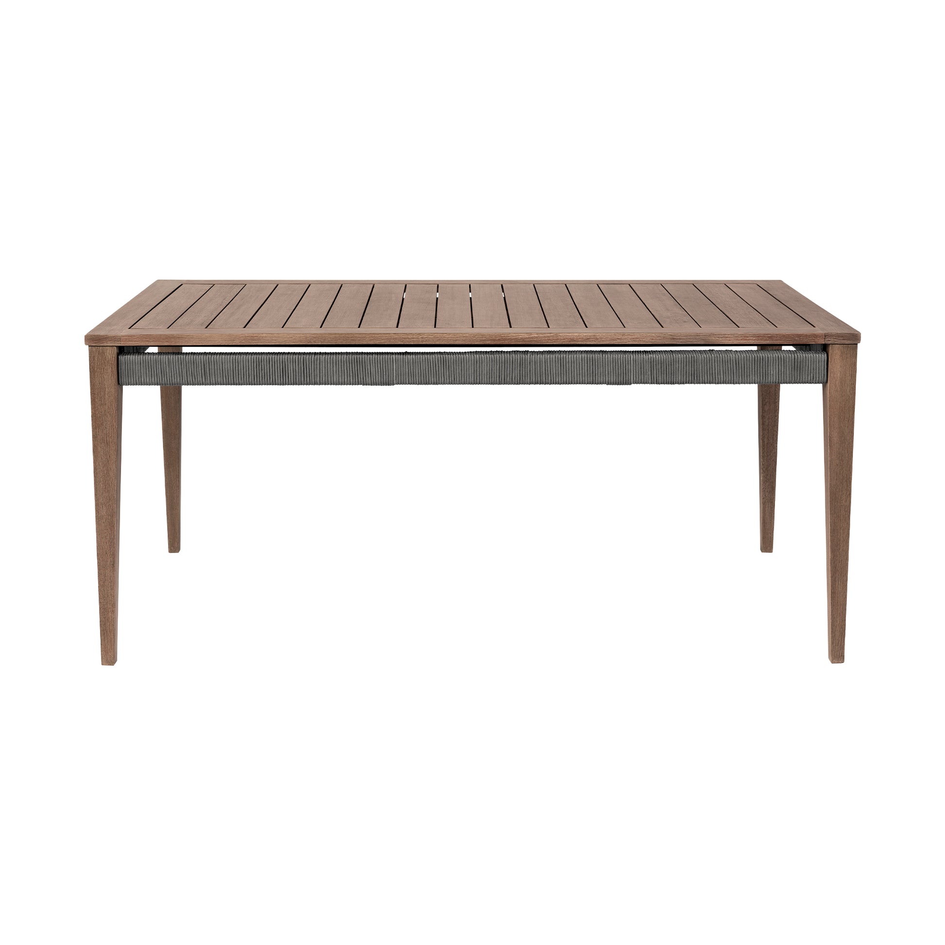 65 inch Eucalyptus Outdoor Dining Table for Garden or Poolside