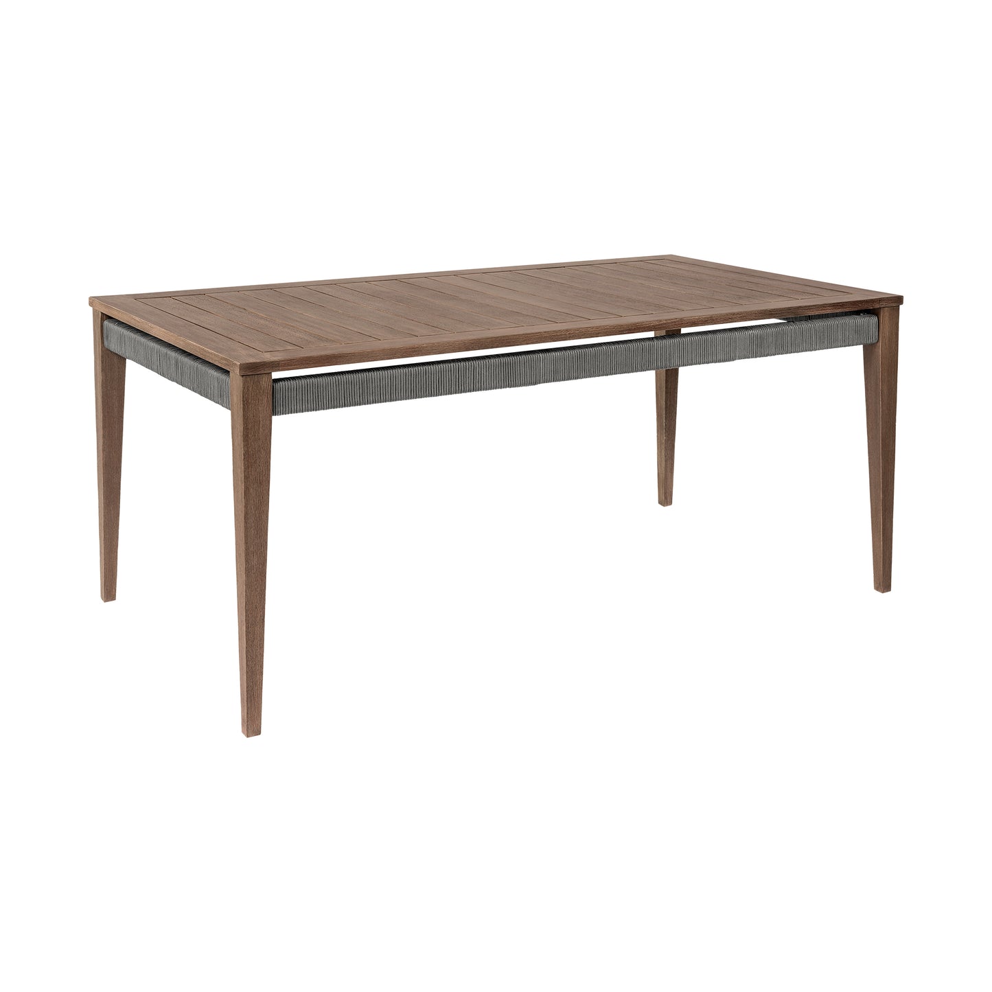 65 inch Eucalyptus Outdoor Dining Table for Garden or Poolside