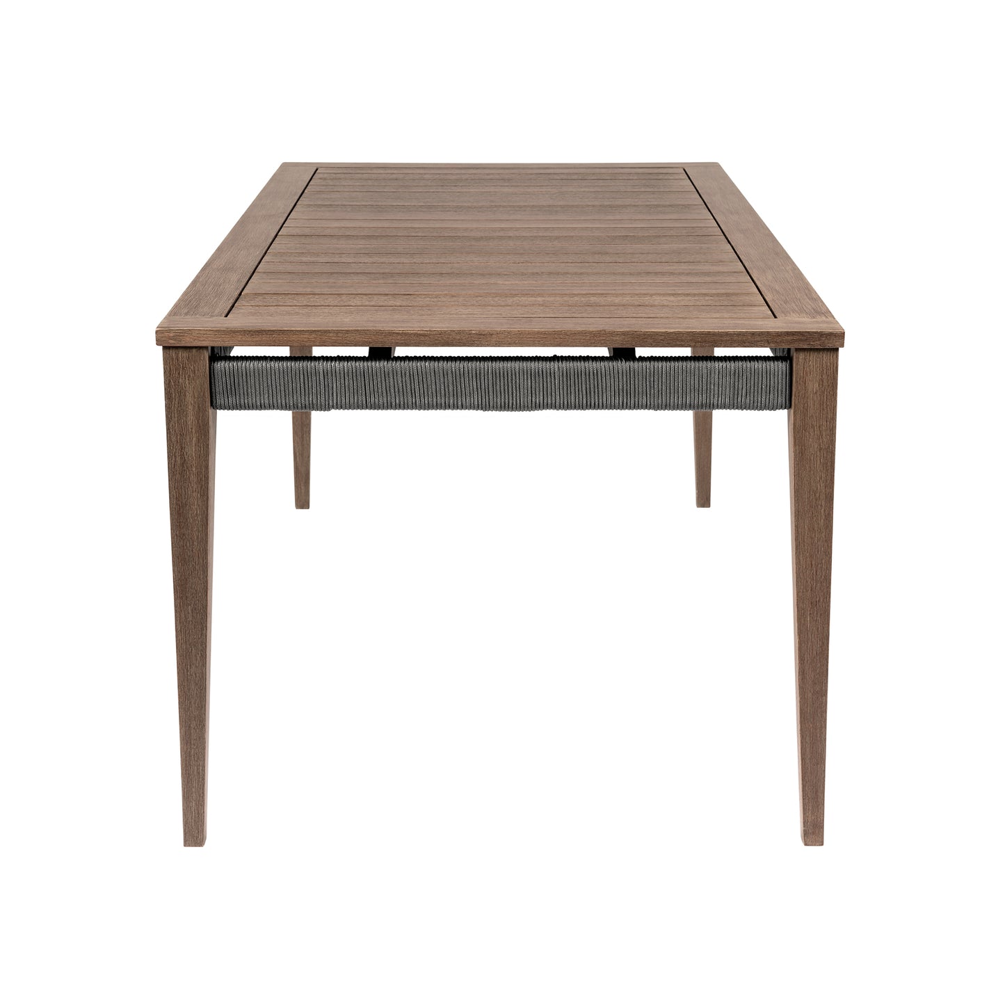 65 inch Eucalyptus Outdoor Dining Table for Garden or Poolside