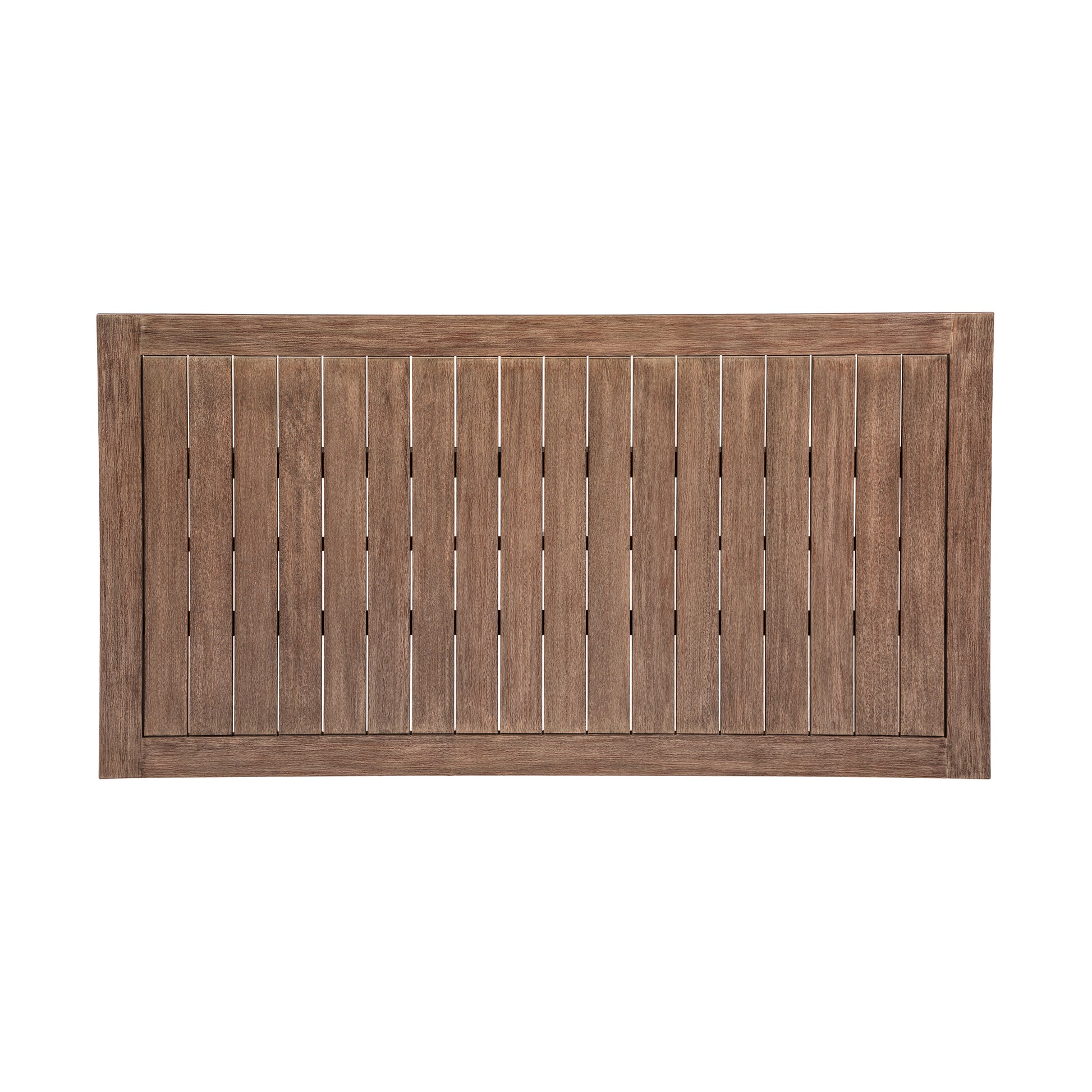 65 inch Eucalyptus Outdoor Dining Table for Garden or Poolside