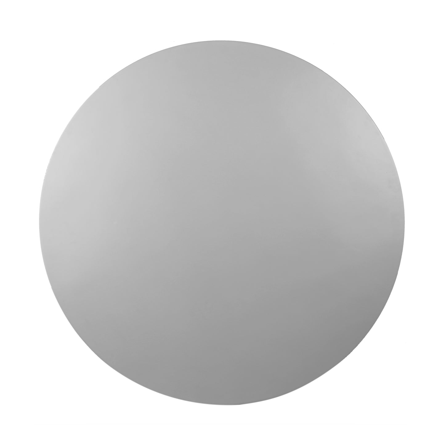 Kylie Round Outdoor Patio Dining Table - Gray Stone Top, Eucalyptus Wood