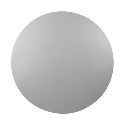 Kylie Round Outdoor Patio Dining Table - Gray Stone Top, Eucalyptus Wood