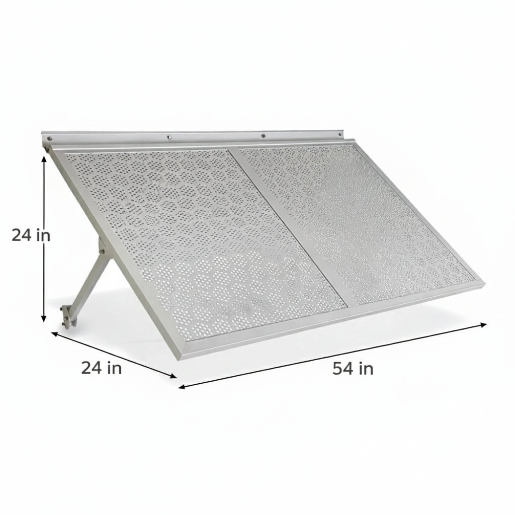 Haze Metal Awning 4.6 - White: Aluminum Shade for Outdoor Spaces