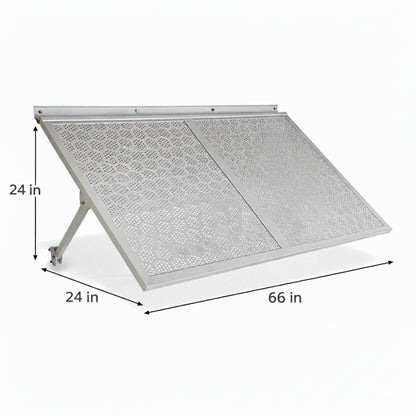 White Aluminium Patio Umbrella 5.6 Foot Canopy