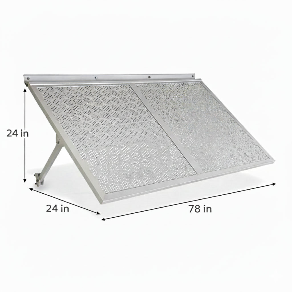 White Aluminium Patio Umbrella for Poolside & Garden Shade