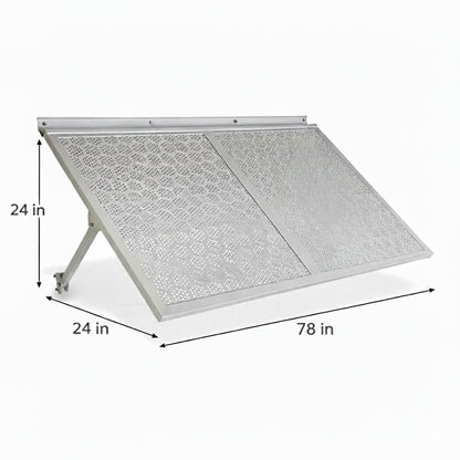 White Aluminium Patio Umbrella for Poolside & Garden Shade