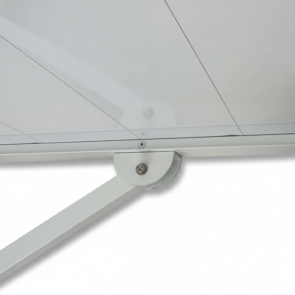 Terrace Metal Awning 4.6 - White: Aluminum Shade for Outdoor Spaces