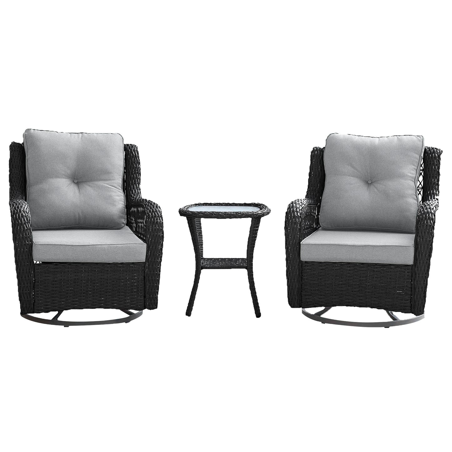 3-Piece Conversation Set in Gray