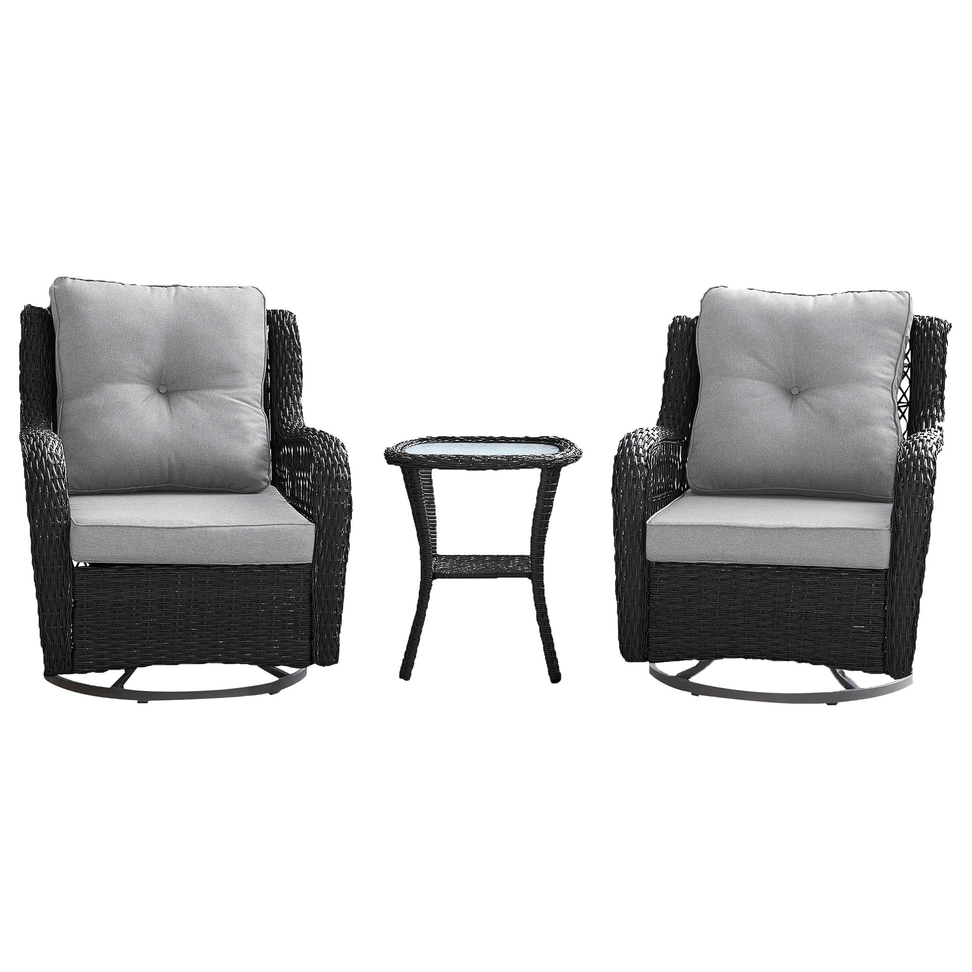 3-Piece Conversation Set in Gray