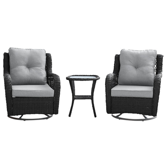 3-Piece Conversation Set in Gray