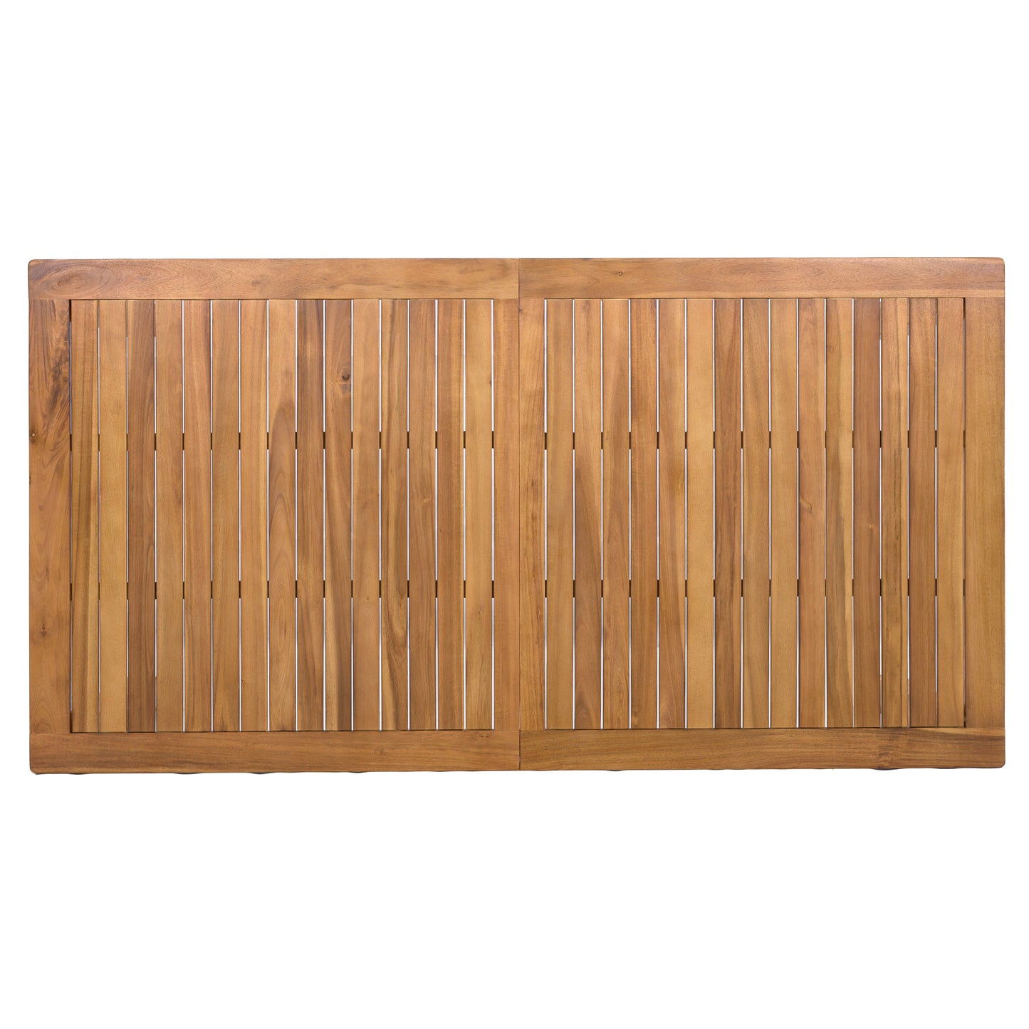 Natural Acacia Wood Garden Dining Table for Poolside or Patio
