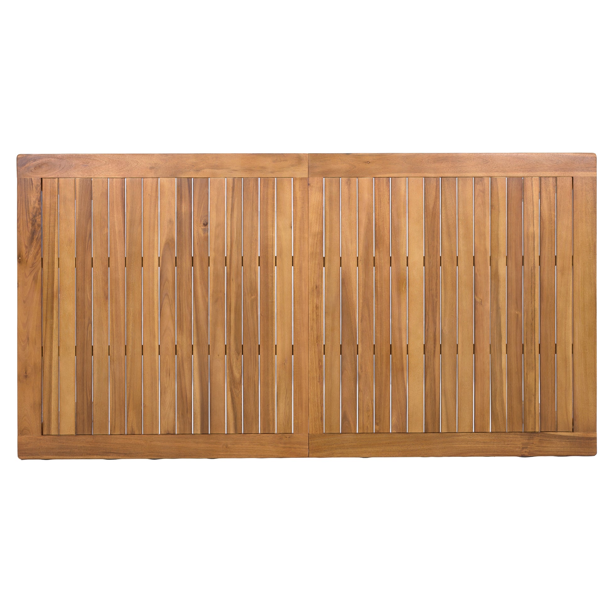 Natural Acacia Wood Garden Dining Table for Poolside or Patio