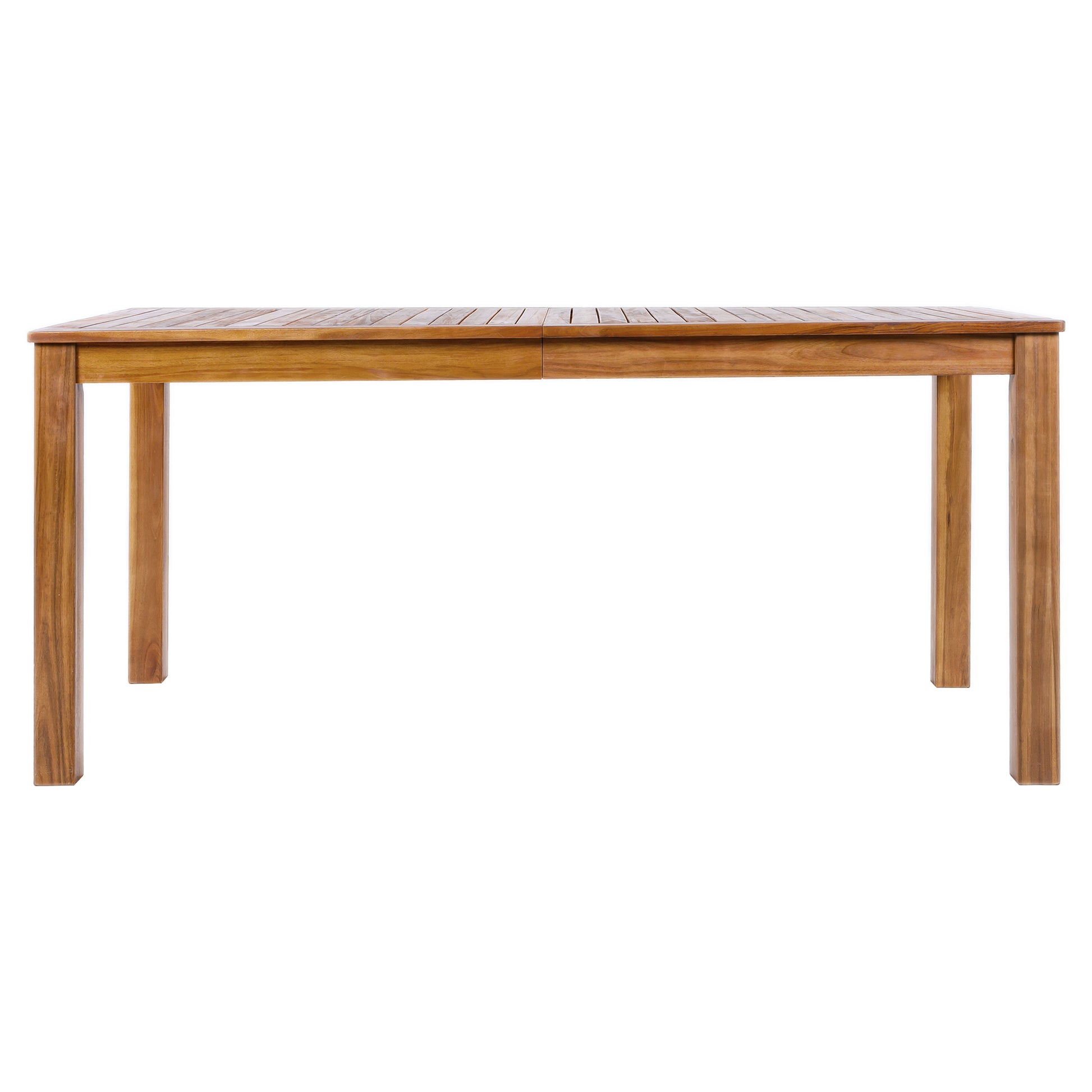 Natural Acacia Wood Garden Dining Table for Poolside or Patio