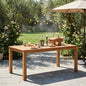 TOPMAX Patio Wooden Dining Table, Outdoor 67"L Rectangular Table for Poolside, Backyard, Garden, Indoor/Outdoor, Natural