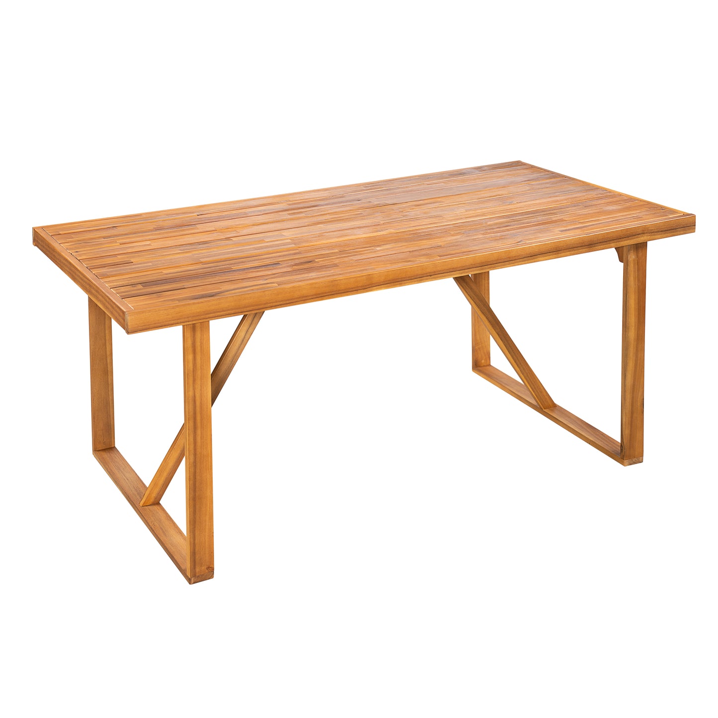 Teak 6 Piece Garden Dining Set Outdoor Patio Furniture