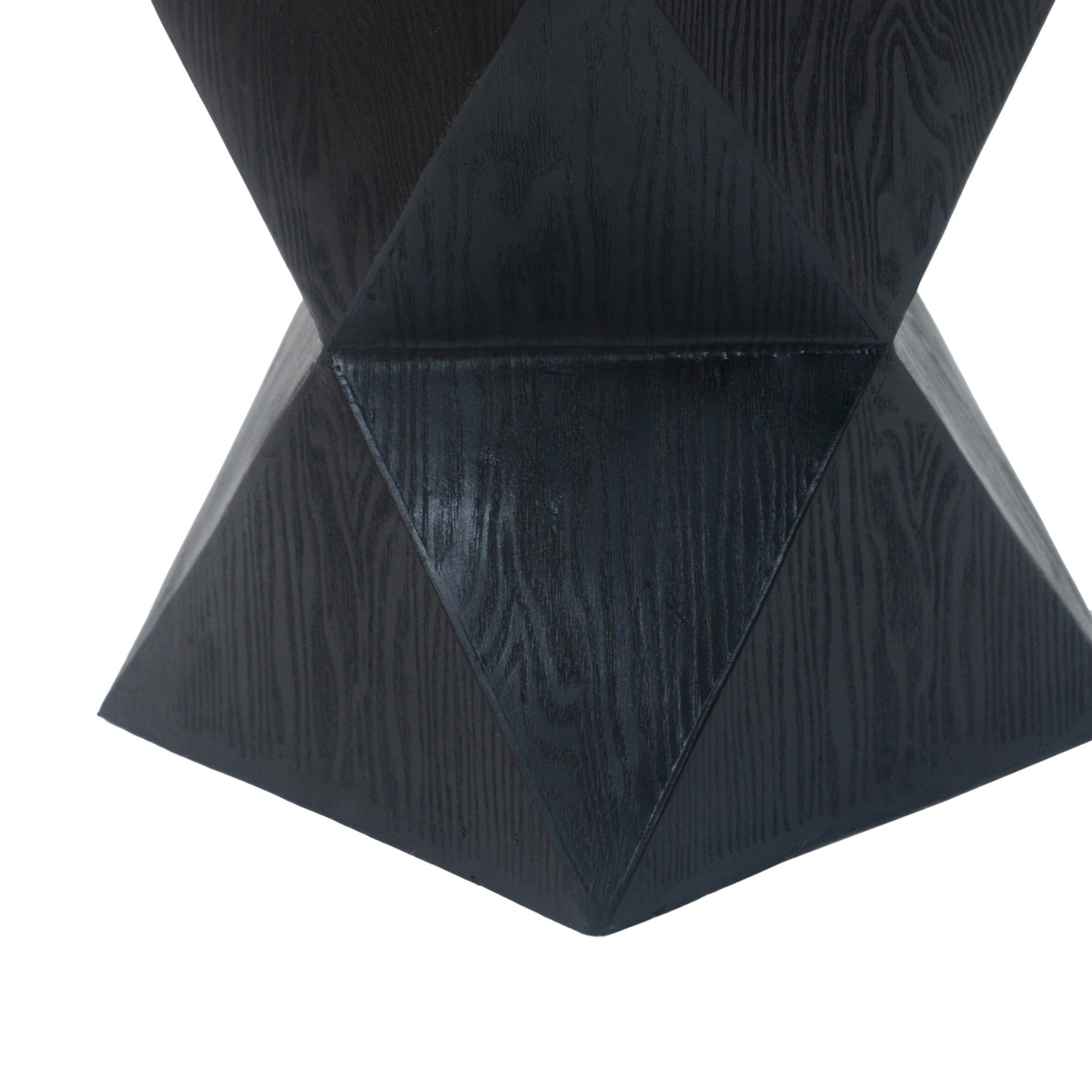 Black Concrete Side Table - Modern Accent Table
