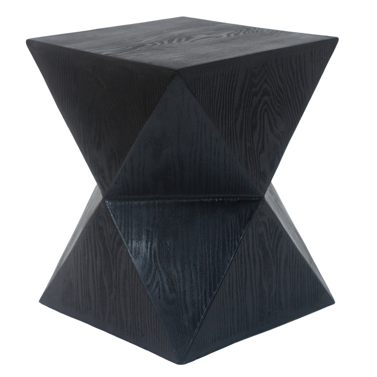 Black Concrete Side Table - Modern Accent Table