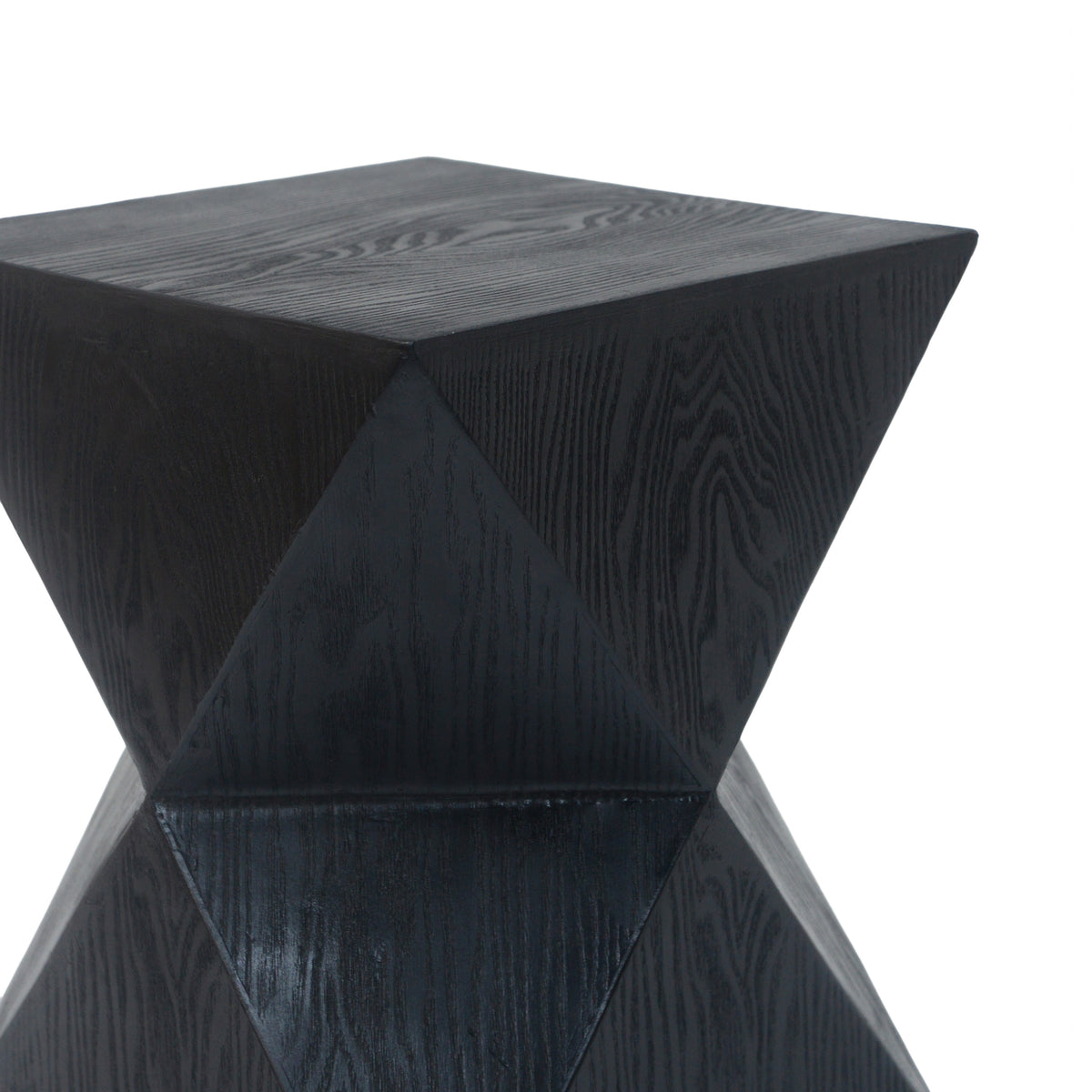 Black Concrete Side Table - Modern Accent Table