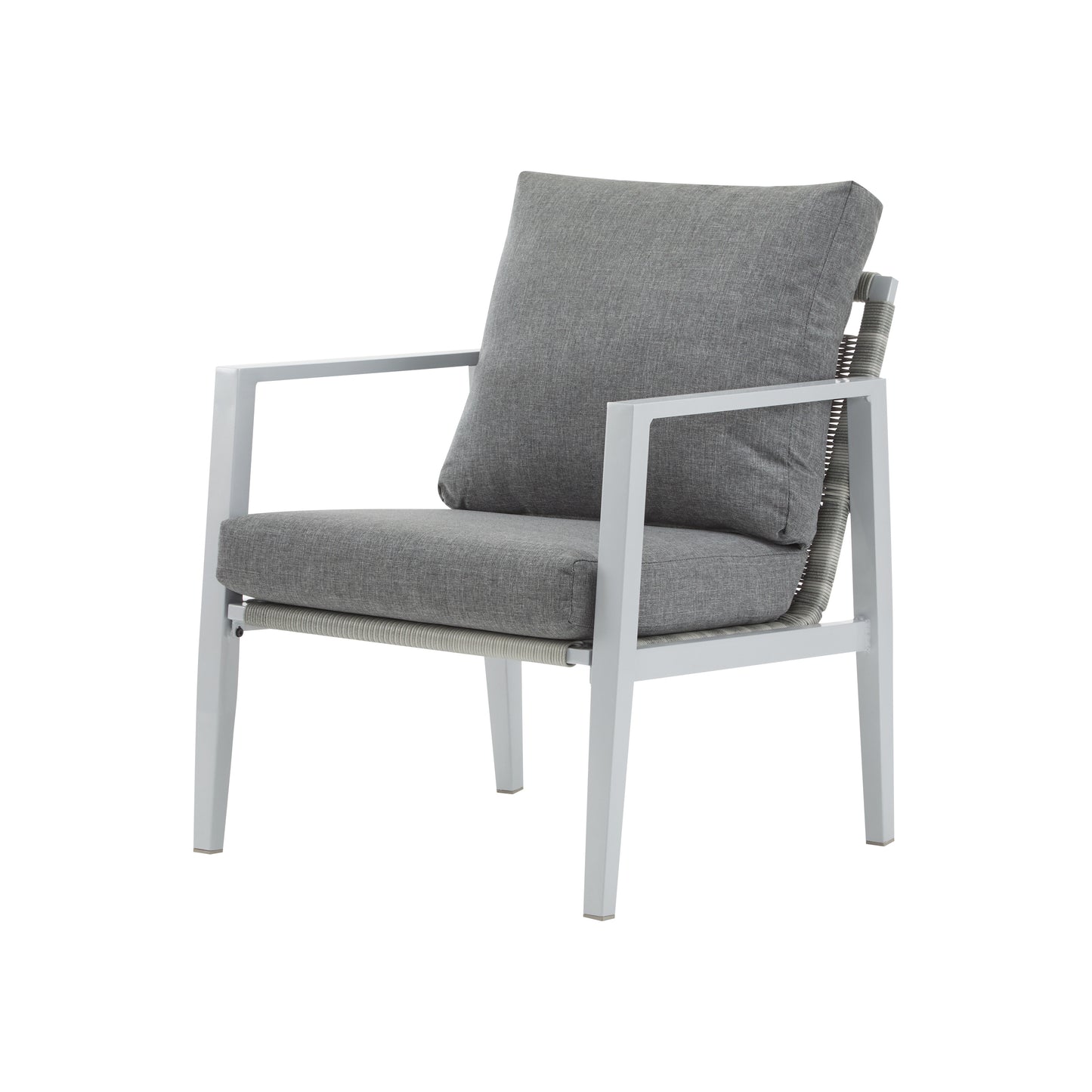 Modern Aluminum Lounge Chair for Garden or Poolside Relaxation