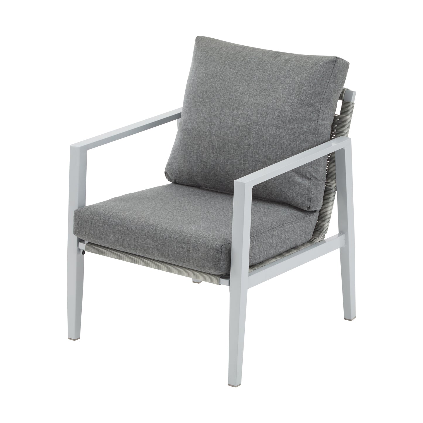 Modern Aluminum Lounge Chair for Garden or Poolside Relaxation