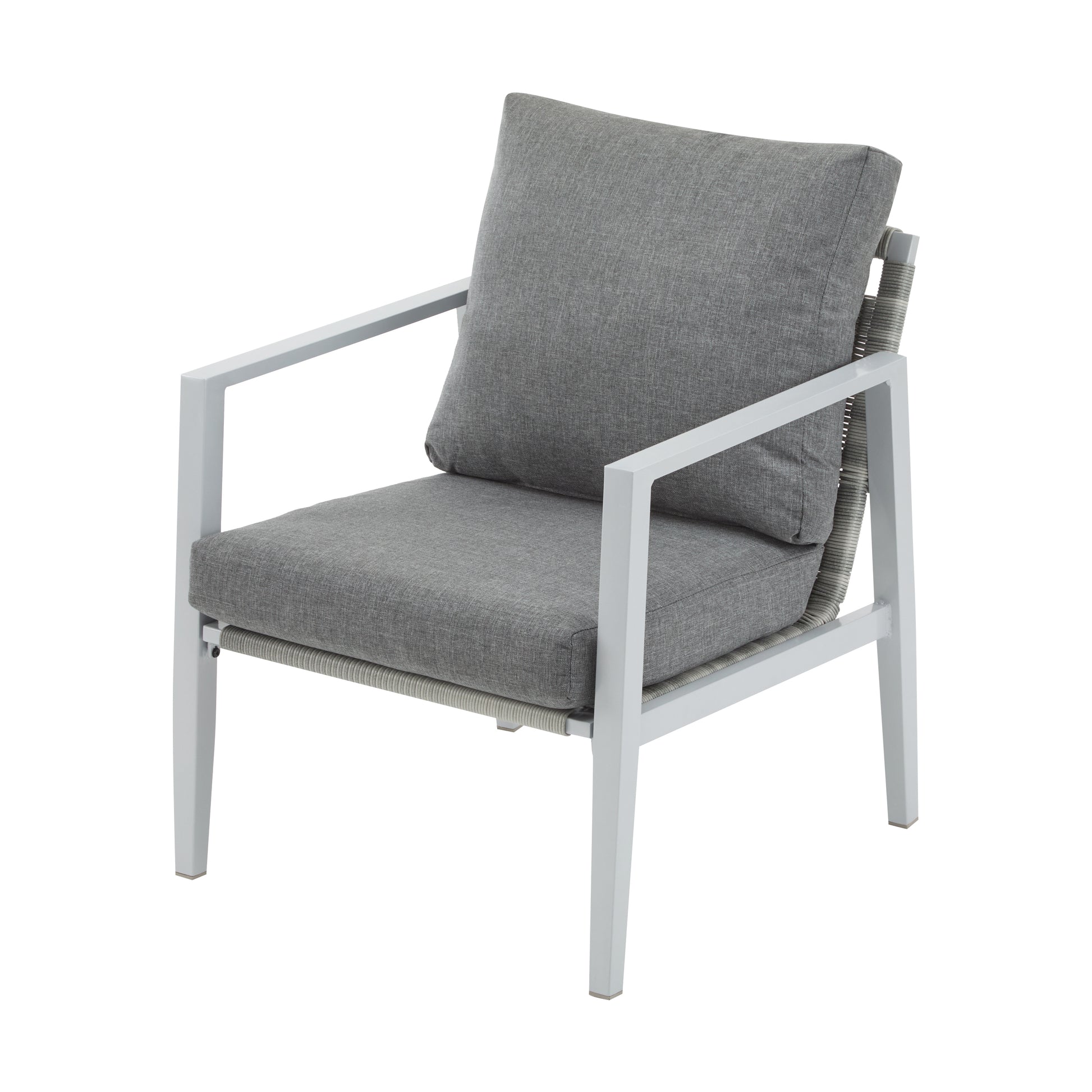 Modern Aluminum Lounge Chair for Garden or Poolside Relaxation