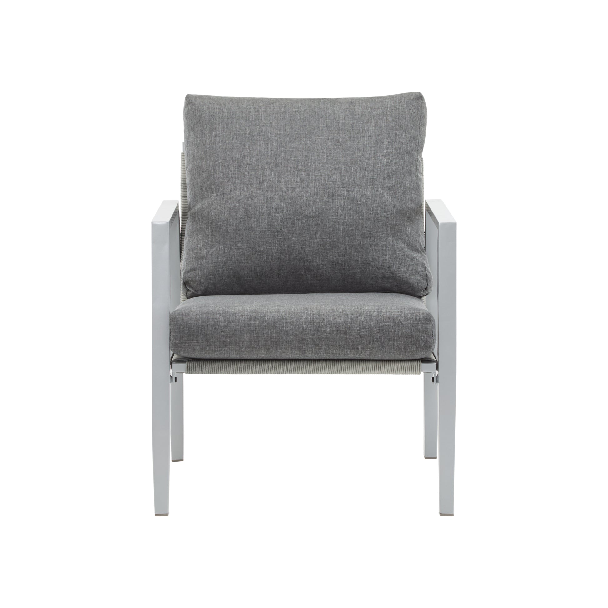 Modern Aluminum Lounge Chair for Garden or Poolside Relaxation