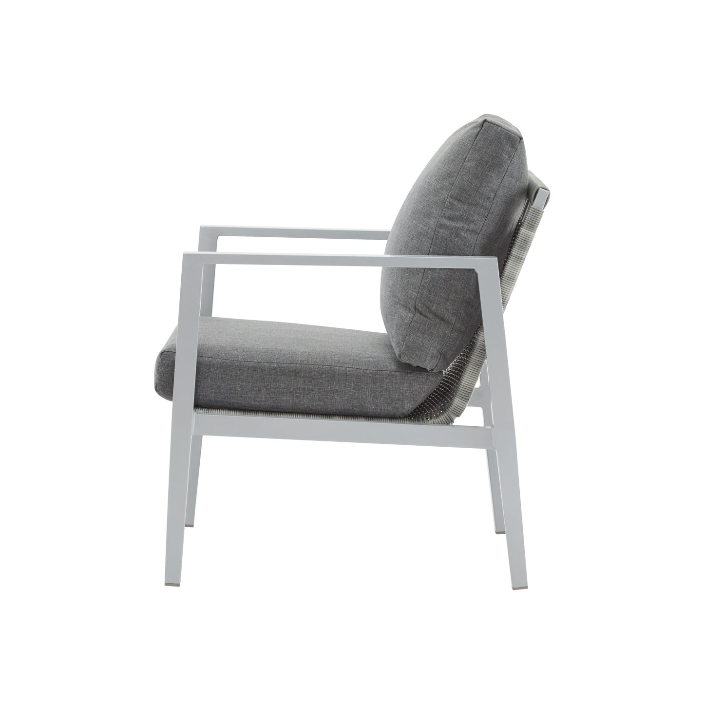 Modern Aluminum Lounge Chair for Garden or Poolside Relaxation